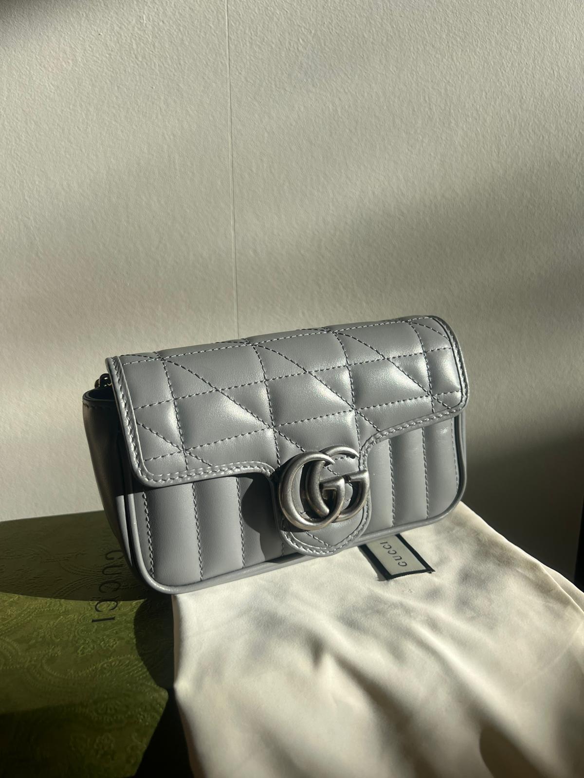 Gucci Marmont Light Grey Mini