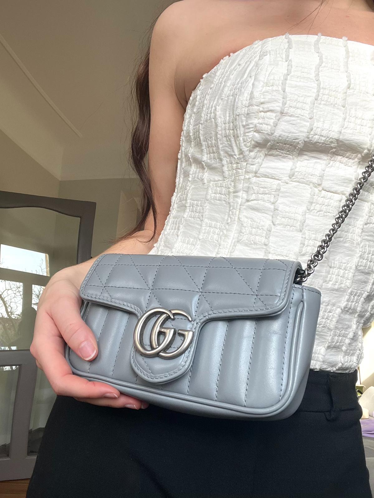 Gucci Marmont Light Grey Mini