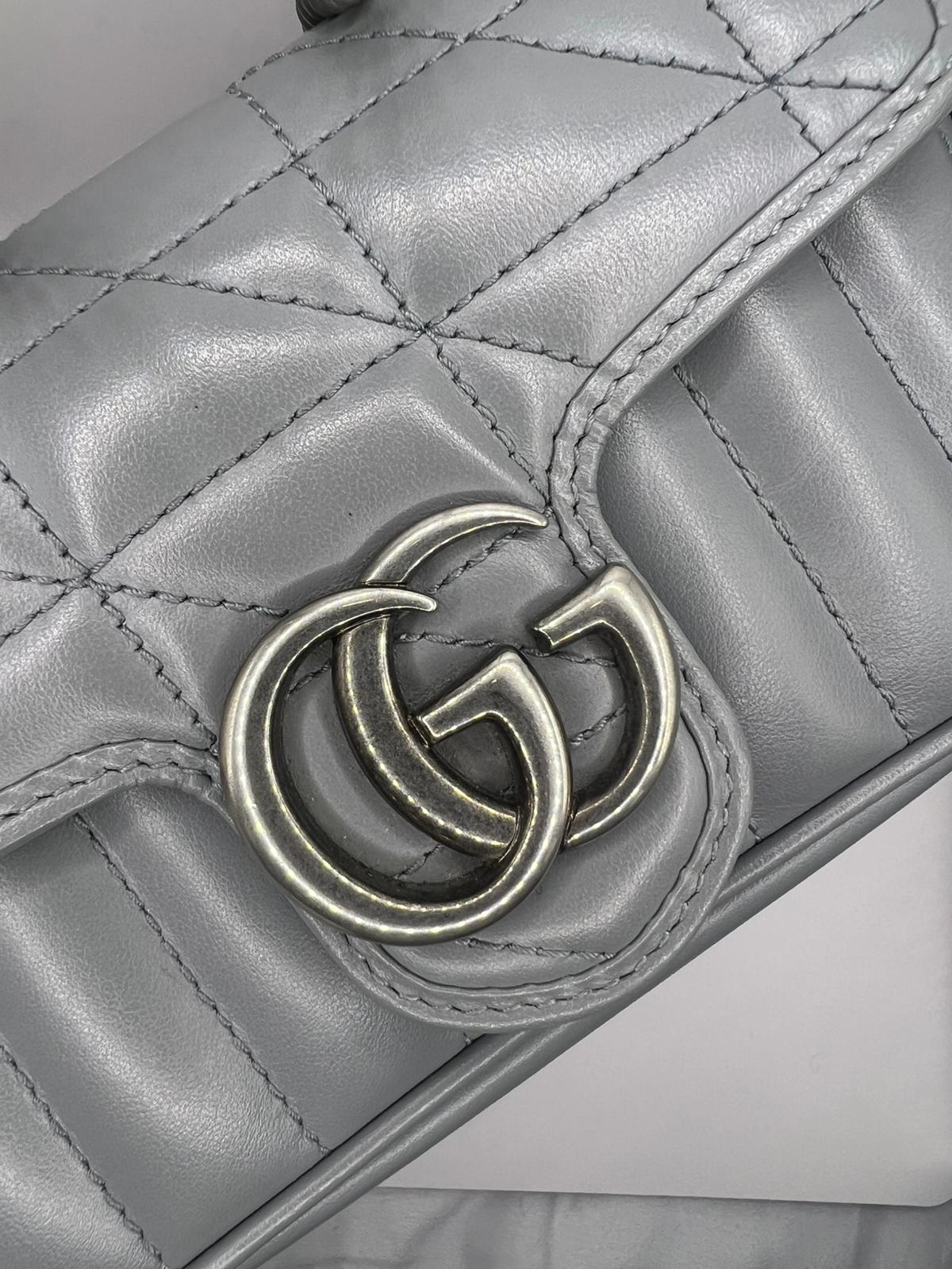 Gucci Marmont Light Grey Mini