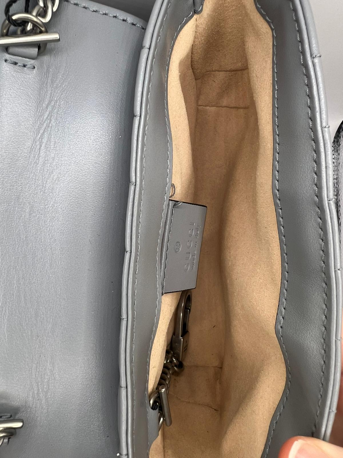 Gucci Marmont Light Grey Mini