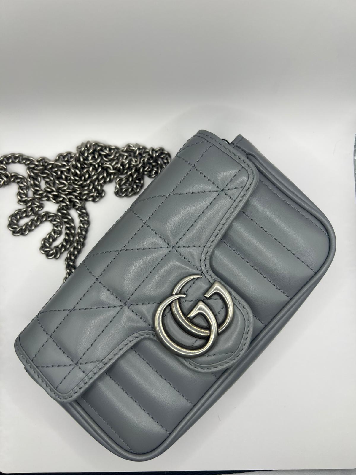 Gucci Marmont Light Grey Mini