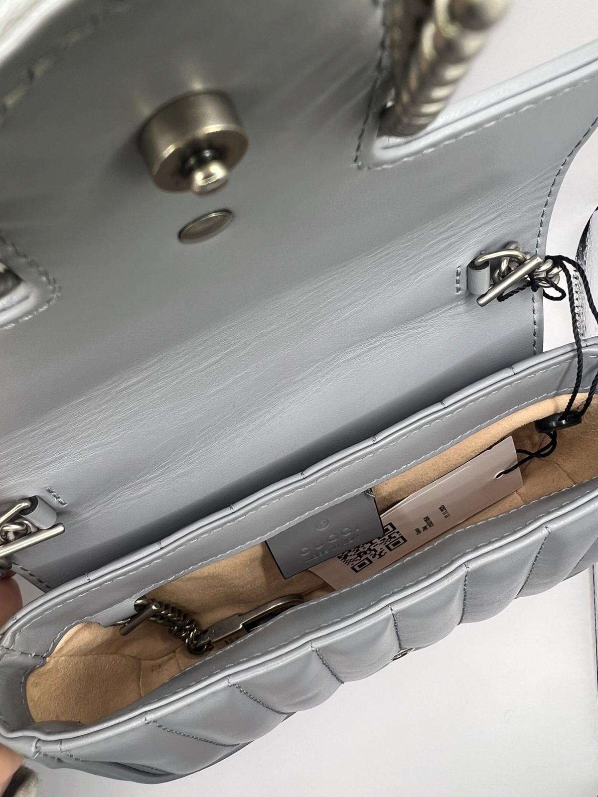 Gucci Marmont Light Grey Mini